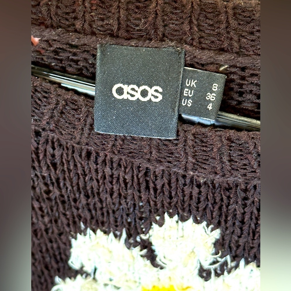 ASOS chocolate brown sweater. Size 4. - Picture 3 of 3